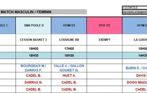 Planning du 26 septembre 2026