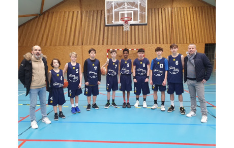 Photo d'équipe U15M avec les nouvelles tenues