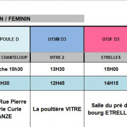 Planning du 17 et 18 Octobre 2026